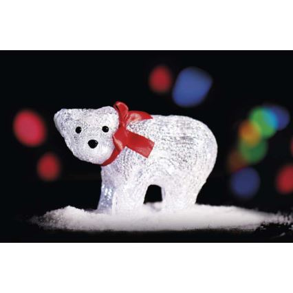 Decoración navideña exterior oso XMAS 16xLED IP44