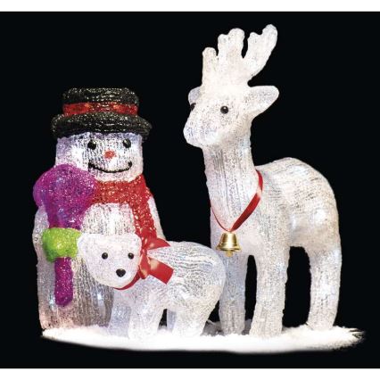 Decoración navideña exterior oso XMAS 16xLED IP44
