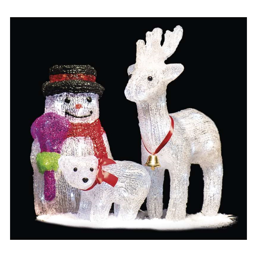 Decoración navideña exterior oso XMAS 16xLED IP44