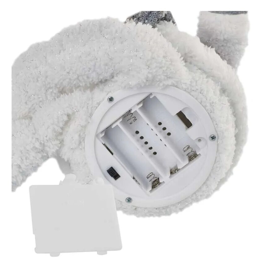 Decoración navideña LED 6xLED/3xAA muñeco de nieve