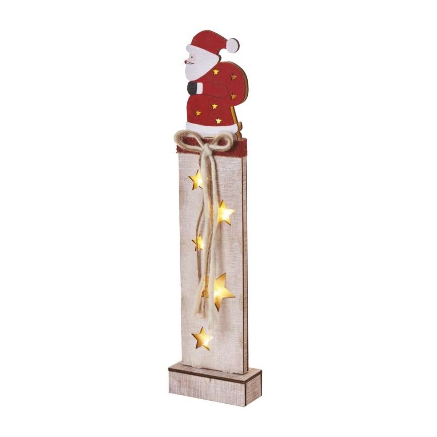 Decoración navideña LED 7xLED/2xAA santa