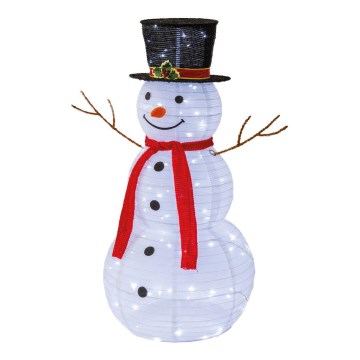 Decoración navideña LED exterior LED/1,4W/230V 90 cm IP44 muñeco de nieve