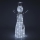 Decoración navideña LED exterior LED/3,6W/230V/blanco frío 124 cm IP44 muñeco de nieve