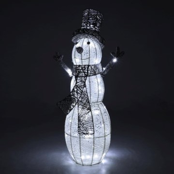 Decoración navideña LED exterior LED/3,6W/230V/blanco frío 75 cm IP44 muñeco de nieve