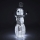Decoración navideña LED exterior LED/3,6W/230V/blanco frío 75 cm IP44 muñeco de nieve