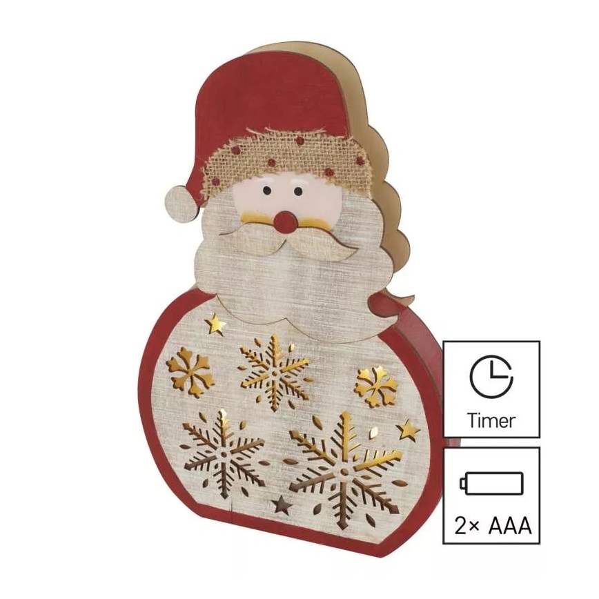 Decoración navideña LED LED/2xAAA Santa