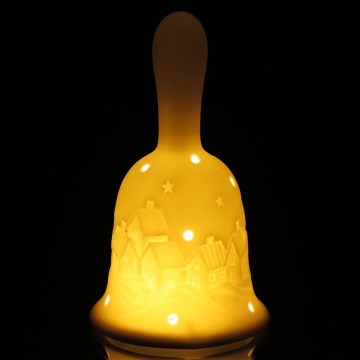 Decoración navideña LED LED/2xLR44/blanco cálido campana