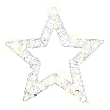 Decoración navideña LED LED/3xAA/blanco cálido estrella