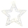 Decoración navideña LED LED/3xAA/blanco cálido estrella