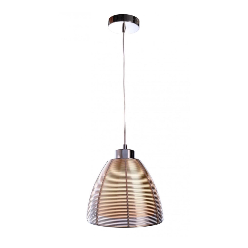 Deko-Light 342025 - Lámpara colgante FILO 1xE27/60W/230V diá. 19 cm plata