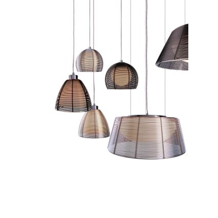 Deko-Light 342025 - Lámpara colgante FILO 1xE27/60W/230V diá. 19 cm plata