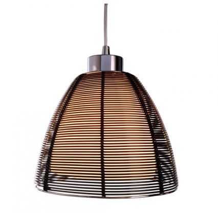 Deko-Light 342026 - Lámpara colgante FILO 1xE27/60W/230V diá. 19 cm negro