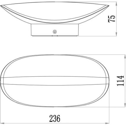 Deko-Light 731078 - Aplique LED para exterior AVIOR LED/12,7W/230V IP54 antracita