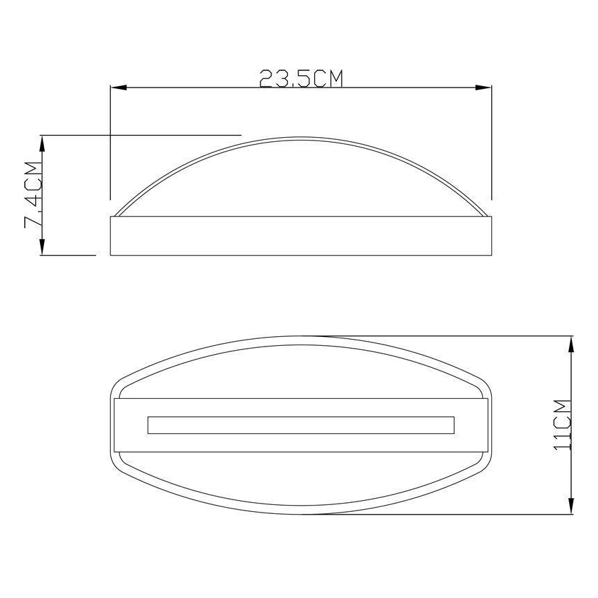 Deko-Light 731093 - Aplique LED para exterior ERIDANI LED/13W/230V IP44 antracita