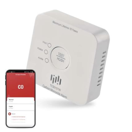Detector de monóxido de carbono GoSmart 2xAA Wi-Fi Tuya