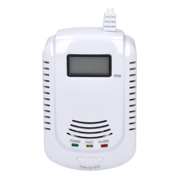 Detector de monóxido de carbono y gas inflamable 230V