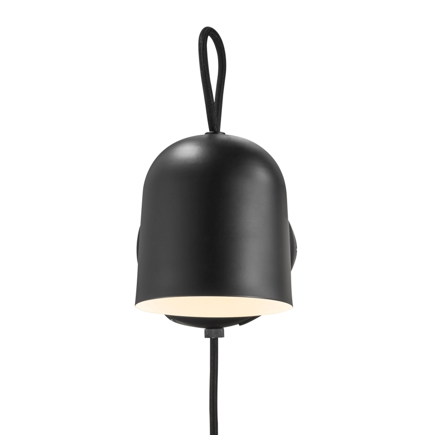 DFTP by Nordlux - Foco de pared con USB port ANGLE 1xGU10/25W/230V negro
