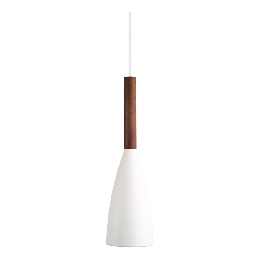 DFTP by Nordlux - Lámpara colgante PURE 1xE27/40W/230V diá. 10 cm blanco/nogal