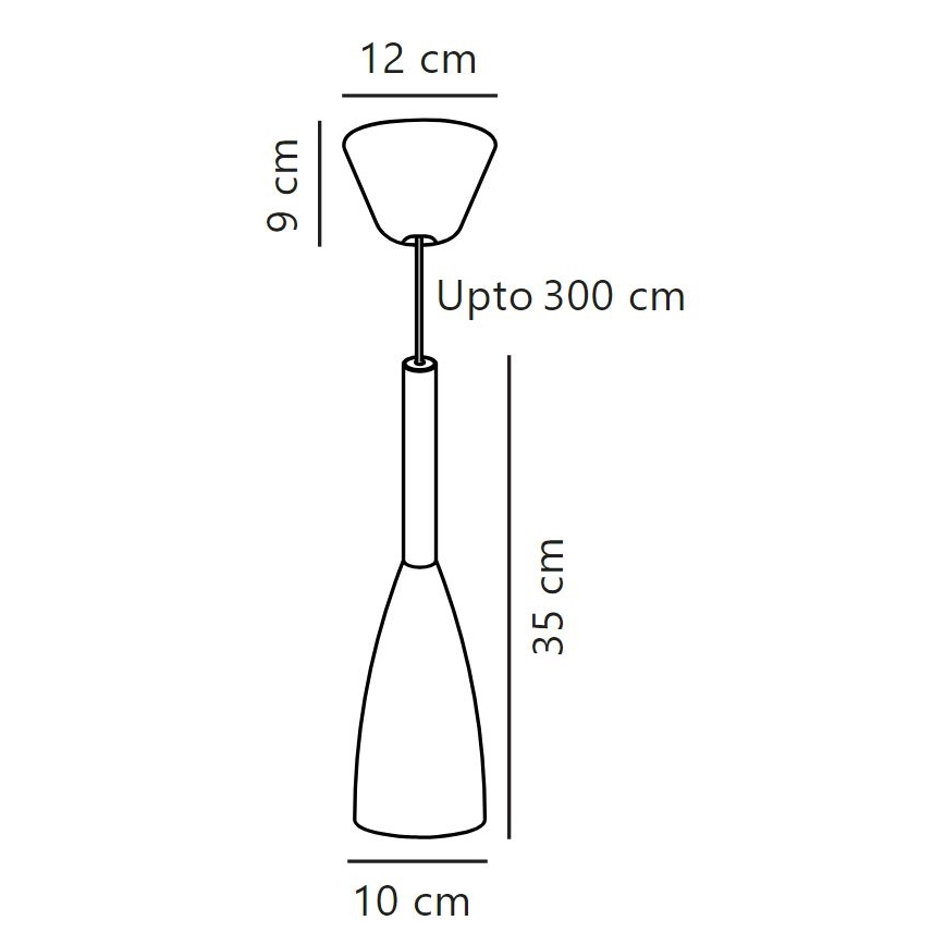 DFTP by Nordlux - Lámpara colgante PURE 1xE27/40W/230V diá. 10 cm negro/nogal