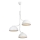DFTP by Nordlux - Lámpara colgante TULLIO 3xE14/25W/230V blanco