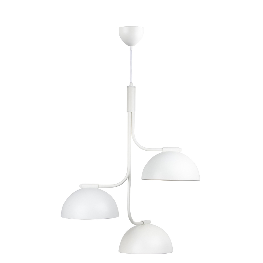DFTP by Nordlux - Lámpara colgante TULLIO 3xE14/25W/230V blanco
