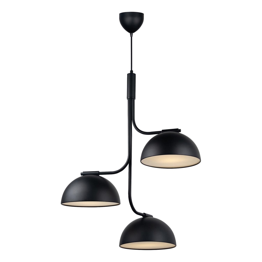 DFTP by Nordlux - Lámpara colgante TULLIO 3xE14/25W/230V negro