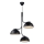 DFTP by Nordlux - Lámpara colgante TULLIO 3xE14/25W/230V negro