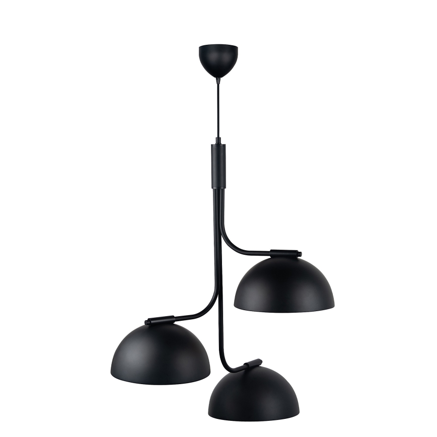 DFTP by Nordlux - Lámpara colgante TULLIO 3xE14/25W/230V negro