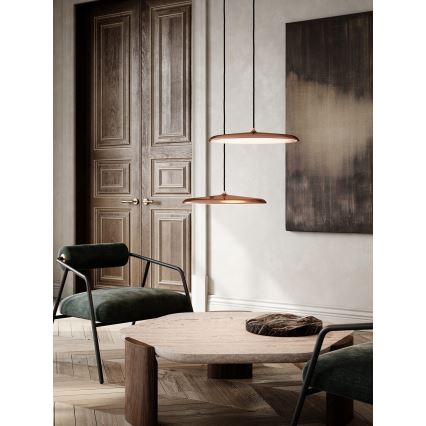 DFTP by Nordlux - Lámpara de araña LED regulable ARTIST LED/24W/230V diá. 40 cm cobre