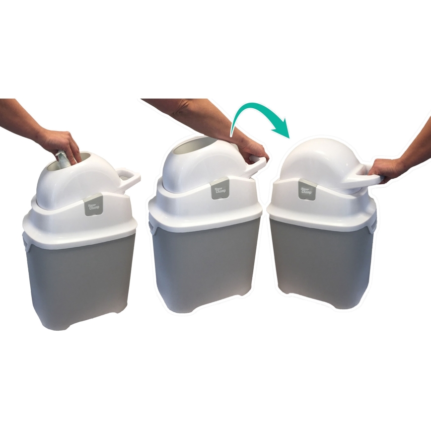 DiaperChamp - Papelera de pañales ONE gris