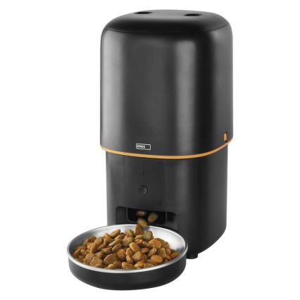 Dispensador automático de alimentos 4 l/5V/3xD negro Wi-Fi
