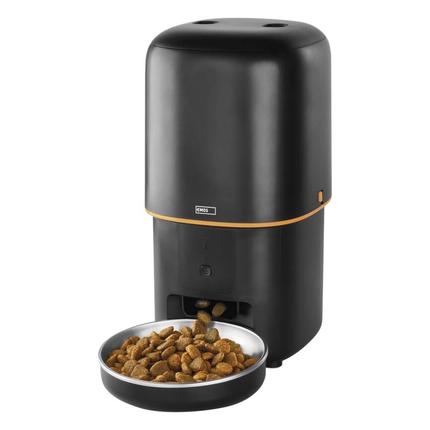 Dispensador automático de alimentos 4 l/5V/3xD negro Wi-Fi