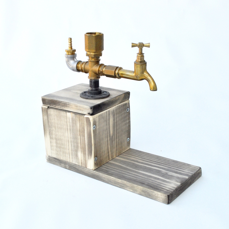 Dispensador de bebidas 30x32 cm dorado/abeto