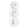 Divisor de enchufes con cargador USB A+C 2x10A blanco