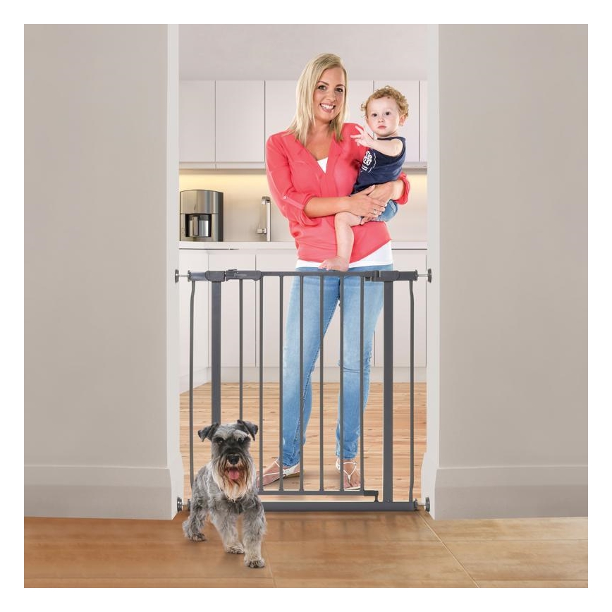 Dreambaby - Barrera de seguridad AVA 75-81 cm gris