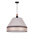 Duolla - Lámpara colgante AVIGNON 1xE27/15W/230V diá. 50 cm beige