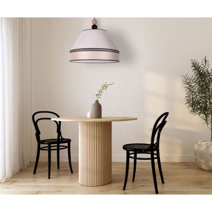 Duolla - Lámpara colgante AVIGNON 1xE27/15W/230V diá. 50 cm beige