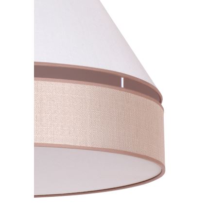 Duolla - Lámpara colgante AVIGNON 1xE27/15W/230V diá. 50 cm blanco/beige