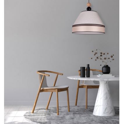 Duolla - Lámpara colgante AVIGNON 1xE27/15W/230V diá. 60 cm beige