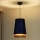 Duolla - Lámpara colgante BELL SHINY 1xE27/15W/230V diá. 25 cm azul/cobre