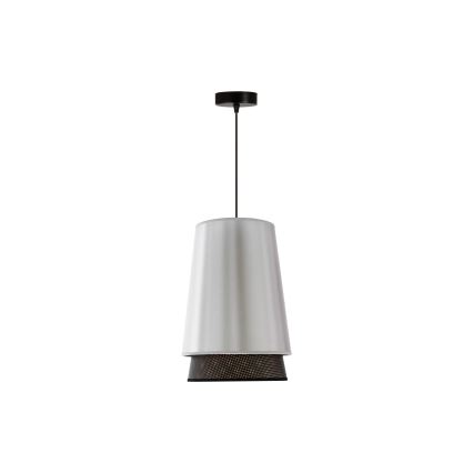 Duolla - Lámpara colgante BELL SHINY 1xE27/15W/230V diá. 25 cm plata/negro