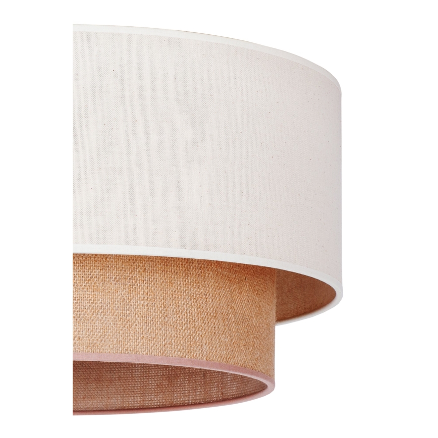 Duolla - Lámpara colgante BOHO 1xE27/15W/230V beige/marrón