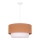 Duolla - Lámpara colgante BOHO 1xE27/40W/230V diá. 45 cm beige/blanco