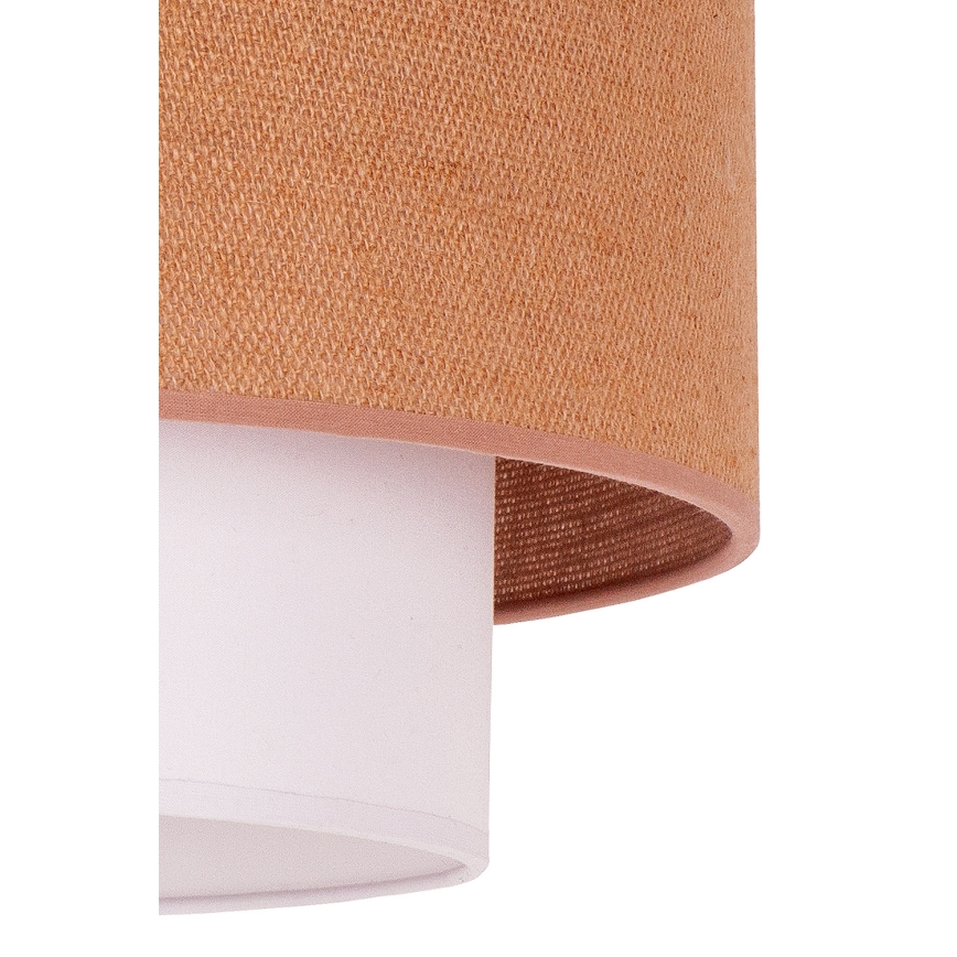 Duolla - Lámpara colgante BOHO 1xE27/40W/230V diá. 45 cm beige/blanco