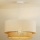Duolla - Lámpara colgante BOHO 1xE27/40W/230V diá. 45 cm color crema/marrón