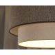 Duolla - Lámpara colgante BOHO ECO RECYCLING 1xE27/15W/230V marrón/color crema