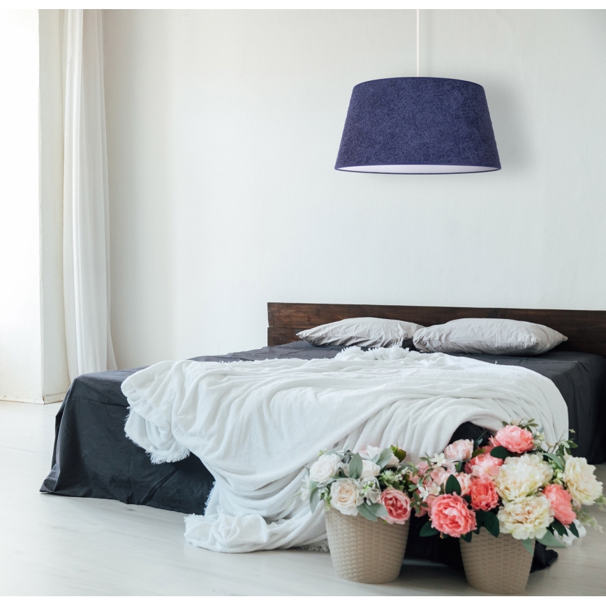 Duolla - Lámpara colgante BOUCLE 1xE27/15W/230V diá. 50 cm azul
