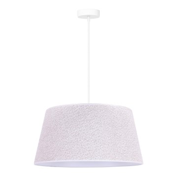 Duolla - Lámpara colgante BOUCLE 1xE27/15W/230V diá. 50 cm blanco