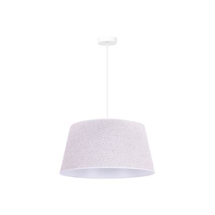 Duolla - Lámpara colgante BOUCLE 1xE27/15W/230V diá. 50 cm blanco