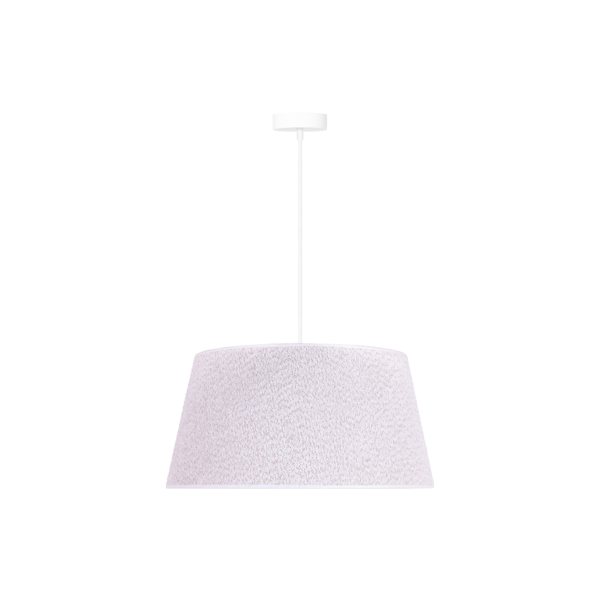 Duolla - Lámpara colgante BOUCLE 1xE27/15W/230V diá. 50 cm blanco